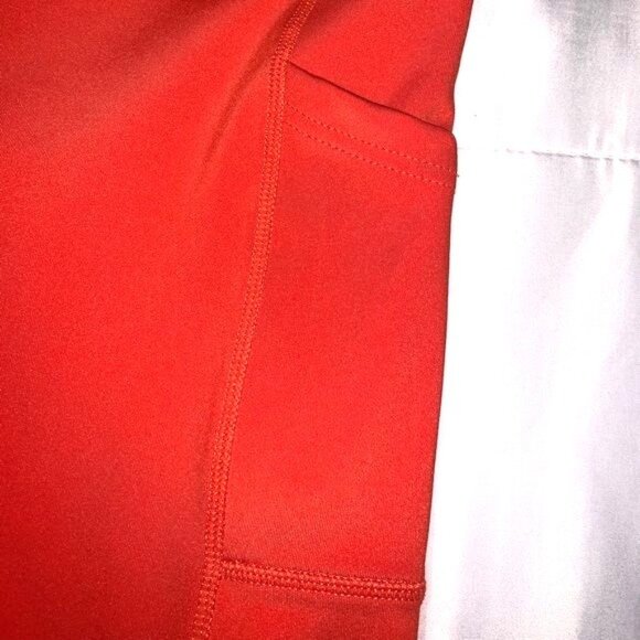 Llb & Flow Womens Red Biker Shorts With Pockets Size L - Picture 3 of 6